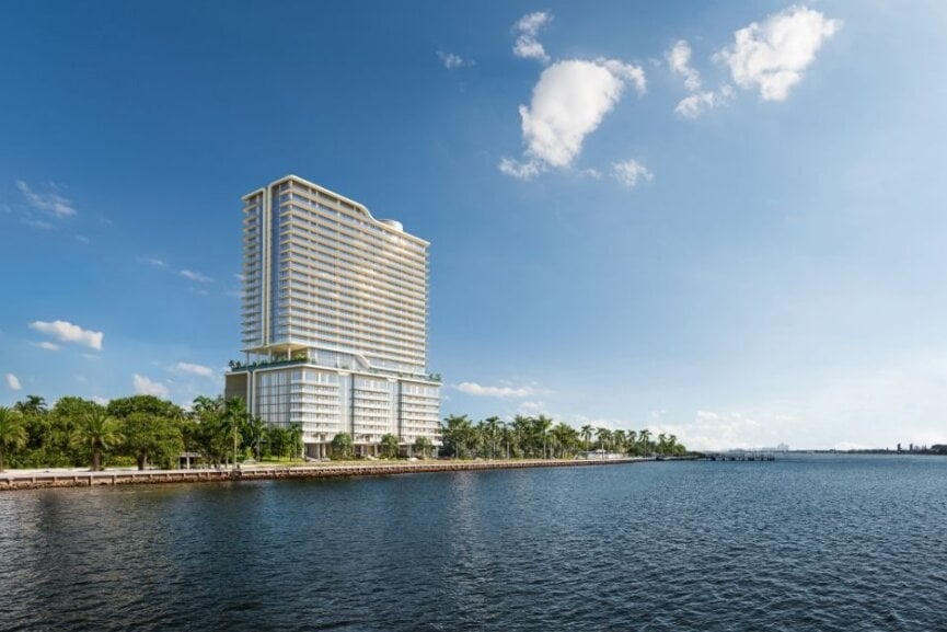 artistic rendering of The Ritz-Carlton West-Palm Beach waterfront